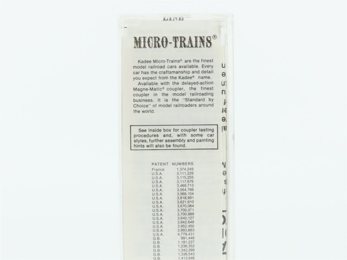 N Scale Micro-Trains MTL/Kadee 49310 WRX Green Bay Route 40&#39; Reefer #9243
