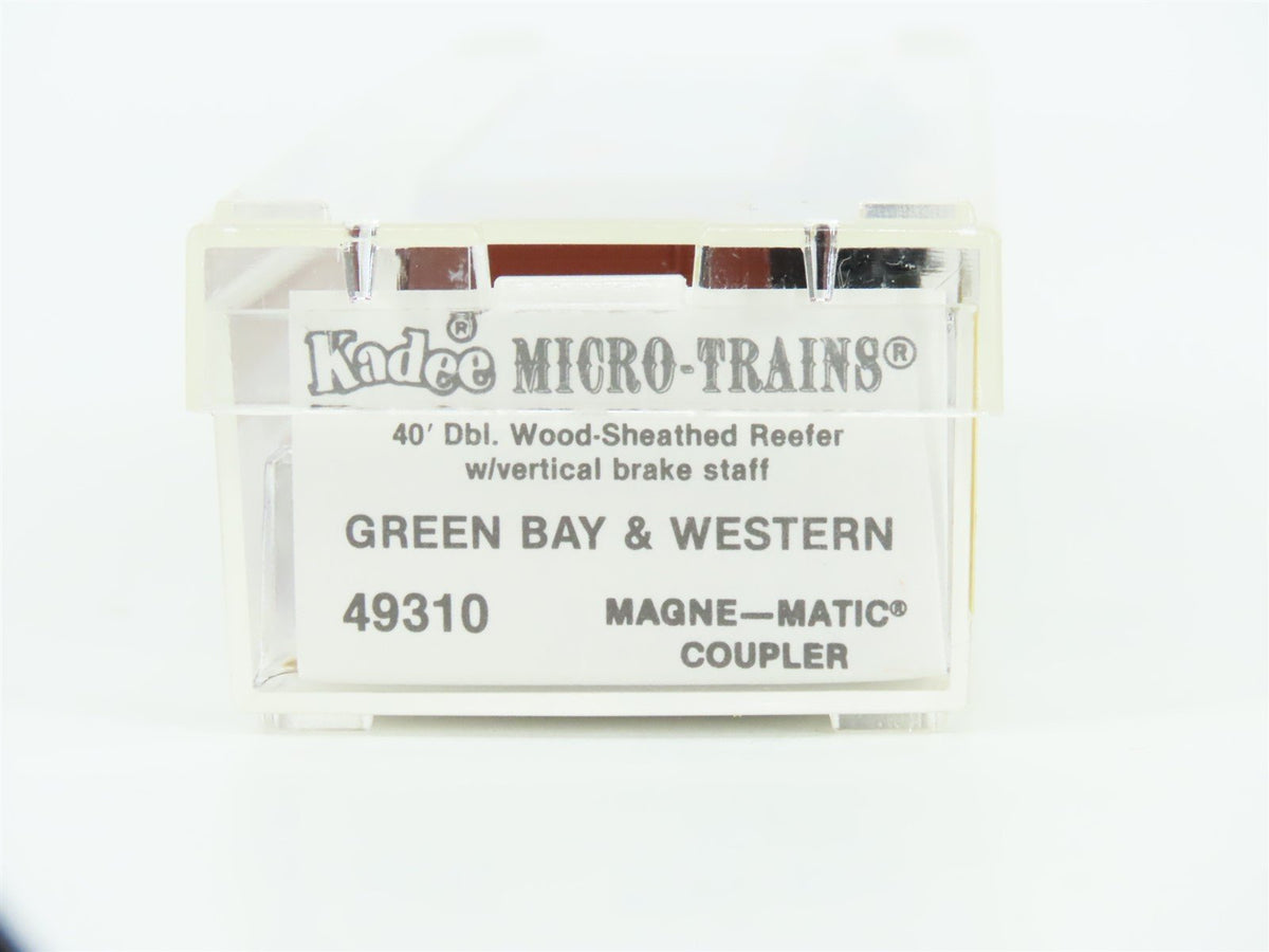 N Scale Micro-Trains MTL/Kadee 49310 WRX Green Bay Route 40&#39; Reefer #9243
