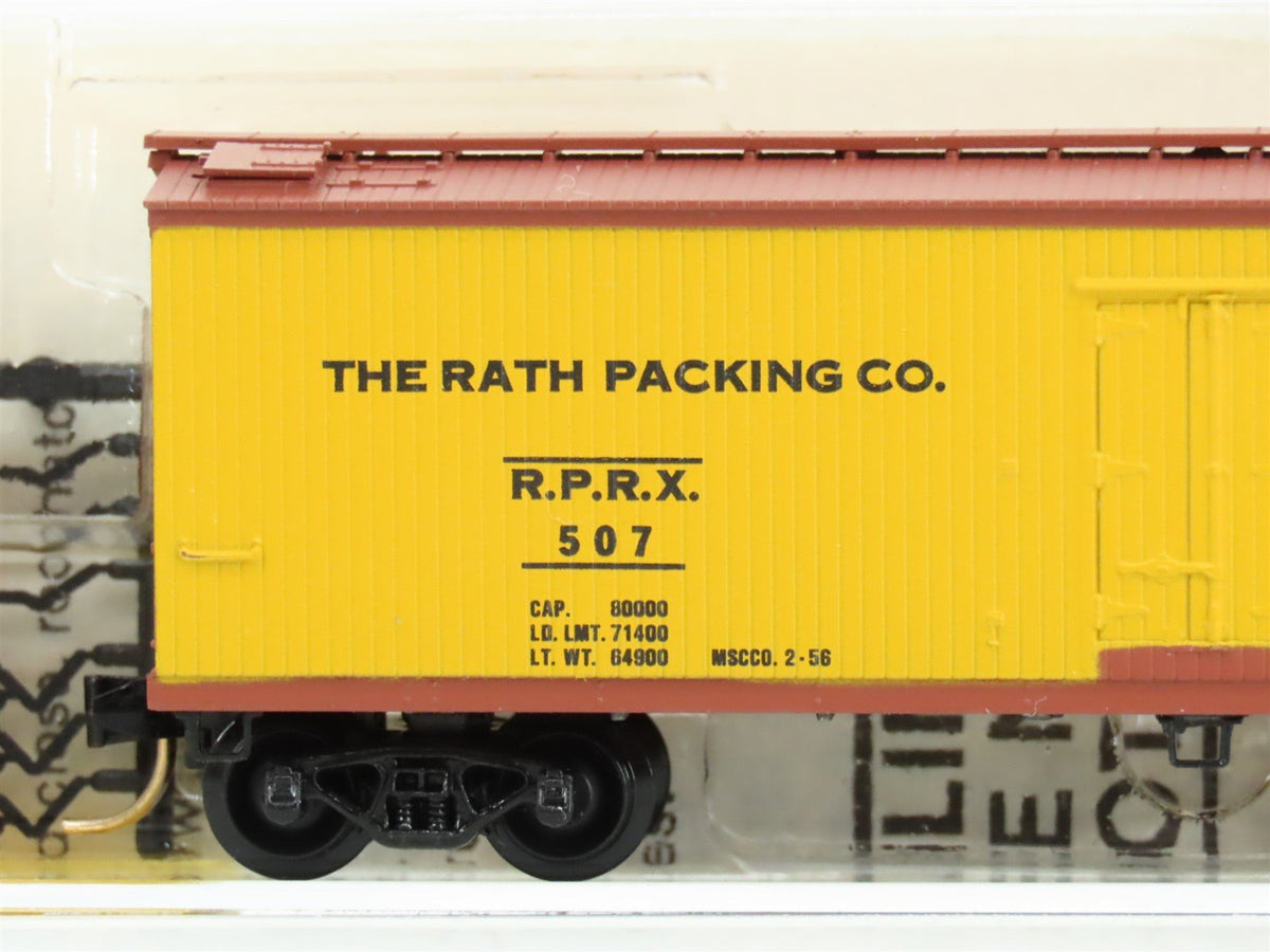 N Scale Micro-Trains MTL/Kadee 47310 RPRX Rath Packing Co 40&#39; Wood Reefer #507