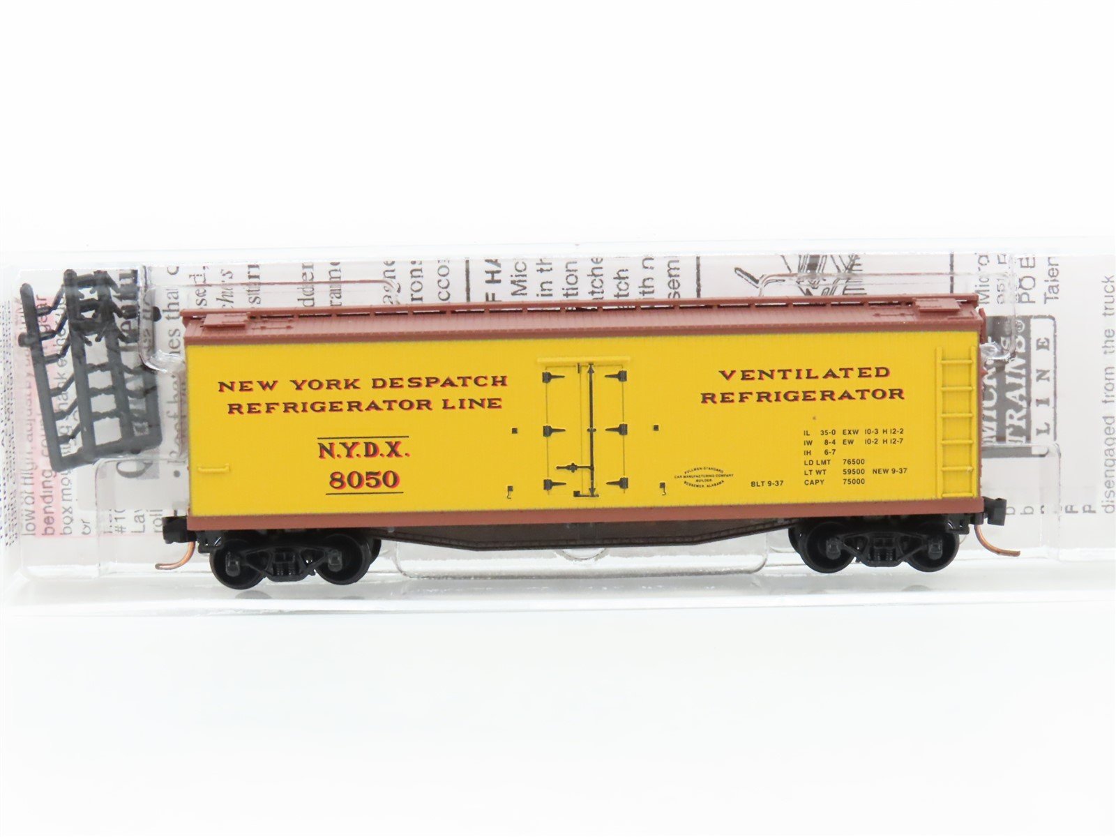 N Scale Micro-Trains MTL 04700080 NYDX New York Despatch 40' Reefer #8050