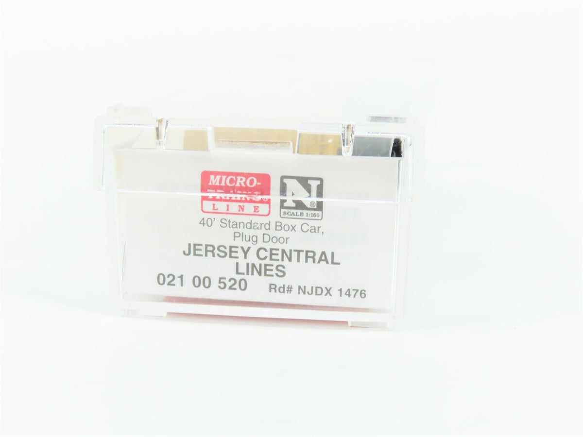 N Scale Micro-Trains MTL 02100520 NJDX Jersey Central 40&#39; Standard Boxcar #1476