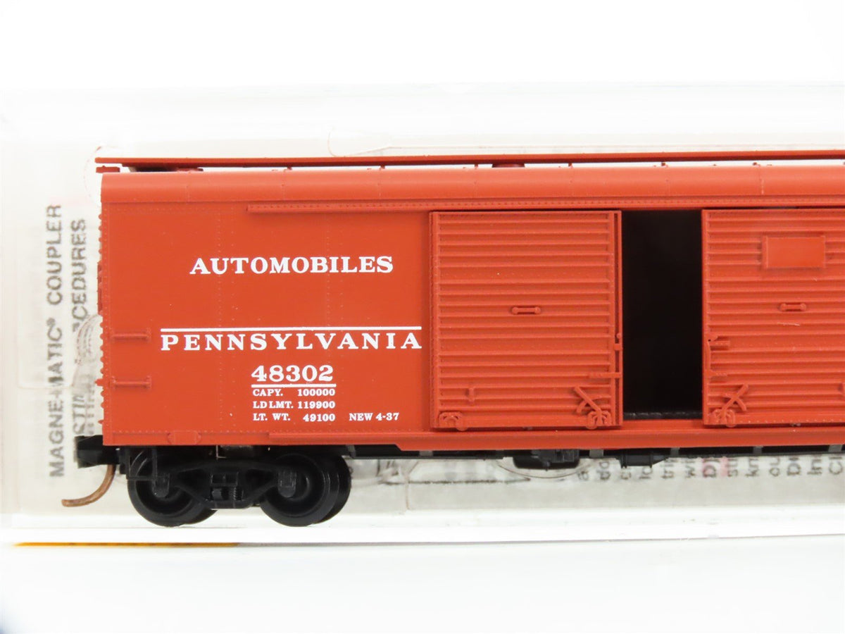 N Scale Micro-Trains MTL 79010 PRR Pennsylvania 50&#39; Wagon Top Boxcar #48302