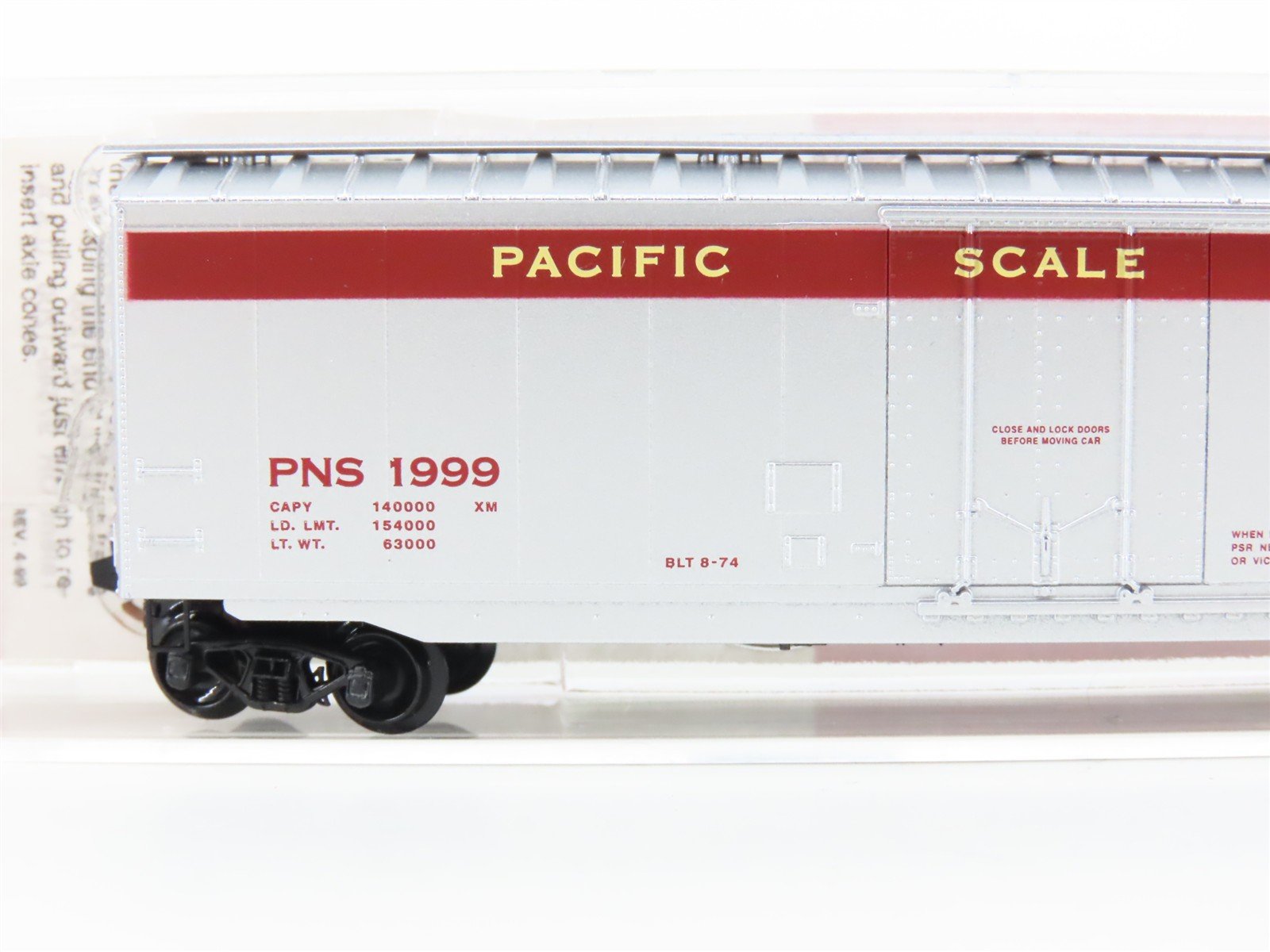 N Micro-Trains MTL PNS9 PNS Pacific Scale Rail 25th Anniversary Box Car #1999