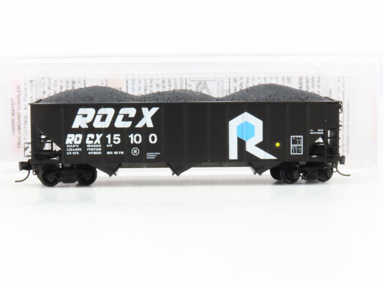 N Scale Micro-Trains MTL 10800400 ROCX Rock Island 3-Bay Hopper #15100 w/ Load