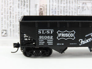 N Scale Micro-Trains MTL 05500610 SL-SF Frisco Fast Freight 2-Bay Hopper #91062