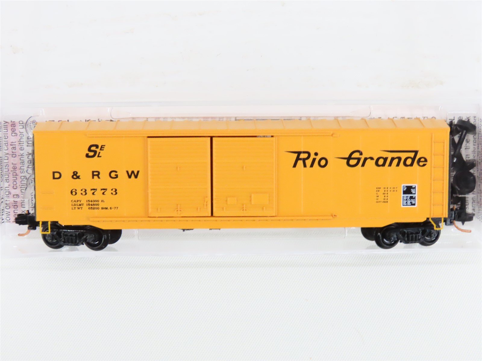 N Scale Micro-Trains MTL 37070 DRGW Rio Grande 50' Standard Boxcar #63773