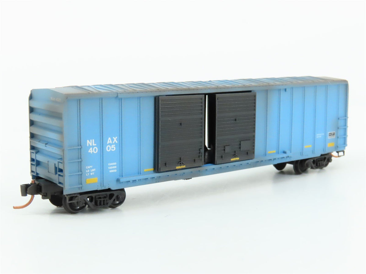 N Scale Micro-Trains MTL 03000300 NLAX NASA 50&#39; Rib Side Boxcar #4005 Weathered