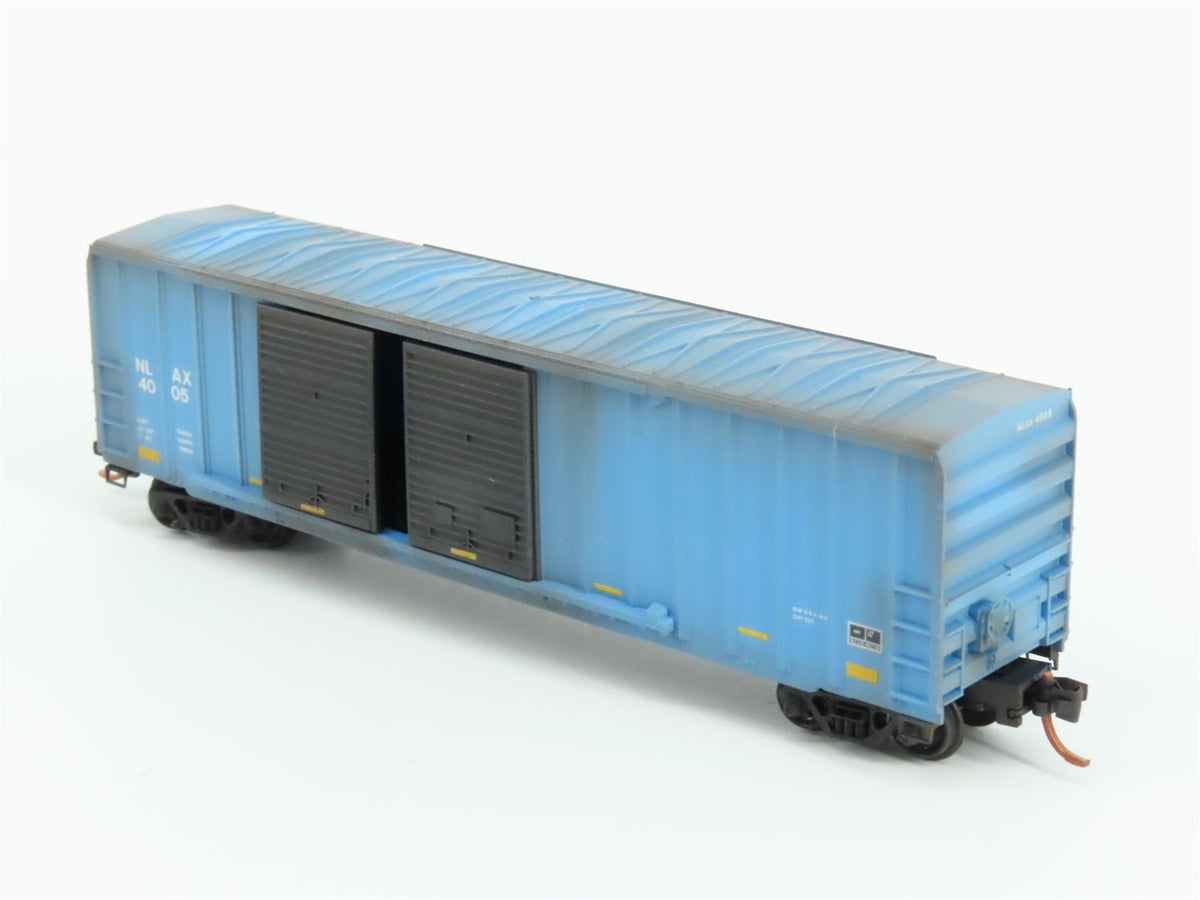 N Scale Micro-Trains MTL 03000300 NLAX NASA 50&#39; Rib Side Boxcar #4005 Weathered