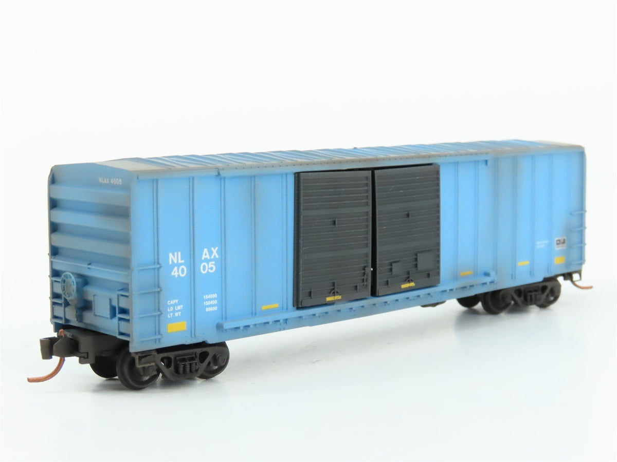 N Scale Micro-Trains MTL 03000300 NLAX NASA 50&#39; Rib Side Boxcar #4005 Weathered