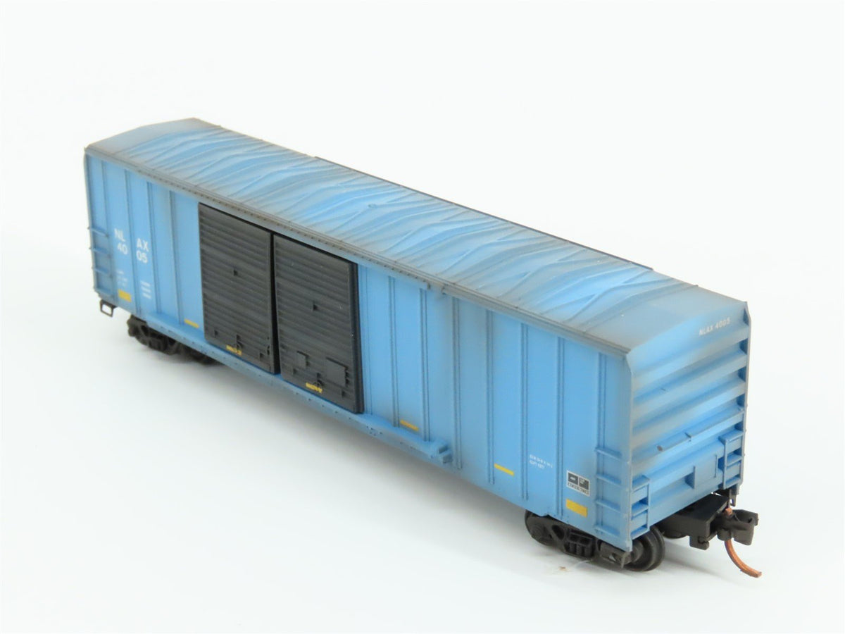 N Scale Micro-Trains MTL 03000300 NLAX NASA 50&#39; Rib Side Boxcar #4005 Weathered