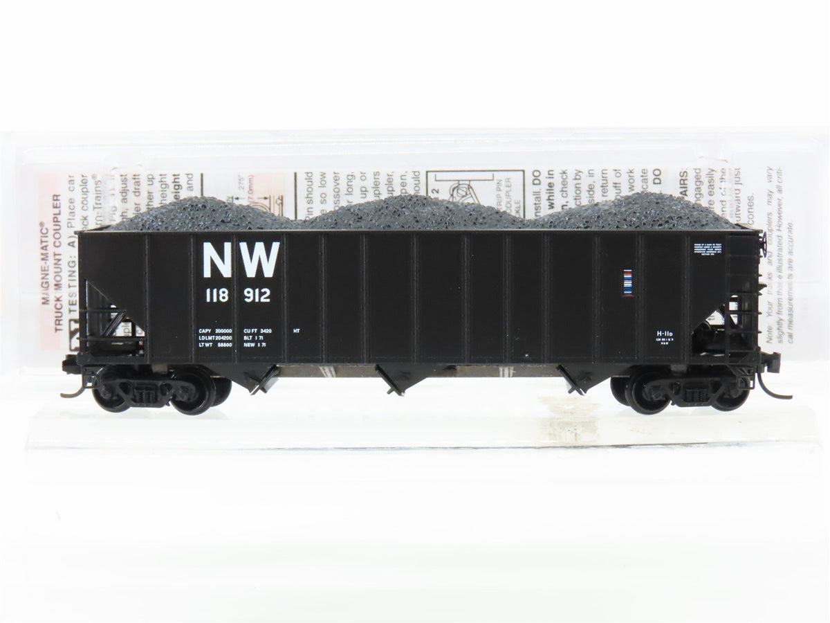 N Scale Micro-Trains MTL 10800422 NW Norfolk &amp; Western 3-Bay Hopper #118912