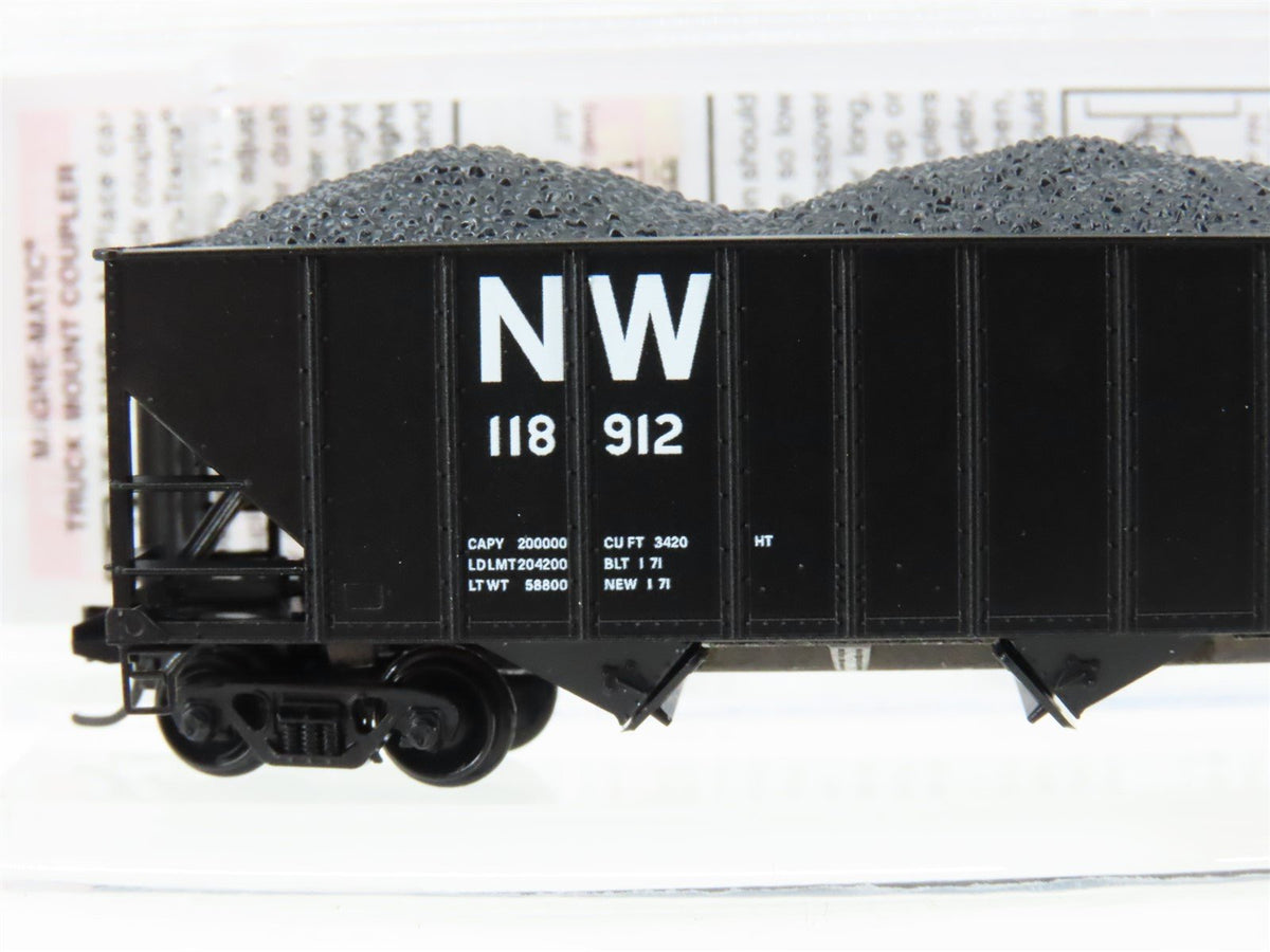 N Scale Micro-Trains MTL 10800422 NW Norfolk &amp; Western 3-Bay Hopper #118912