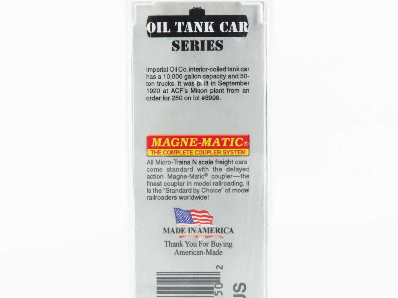 N Micro-Trains MTL 06500770 IQX Imperial Gas 39' Single Dome Tankcar #7010