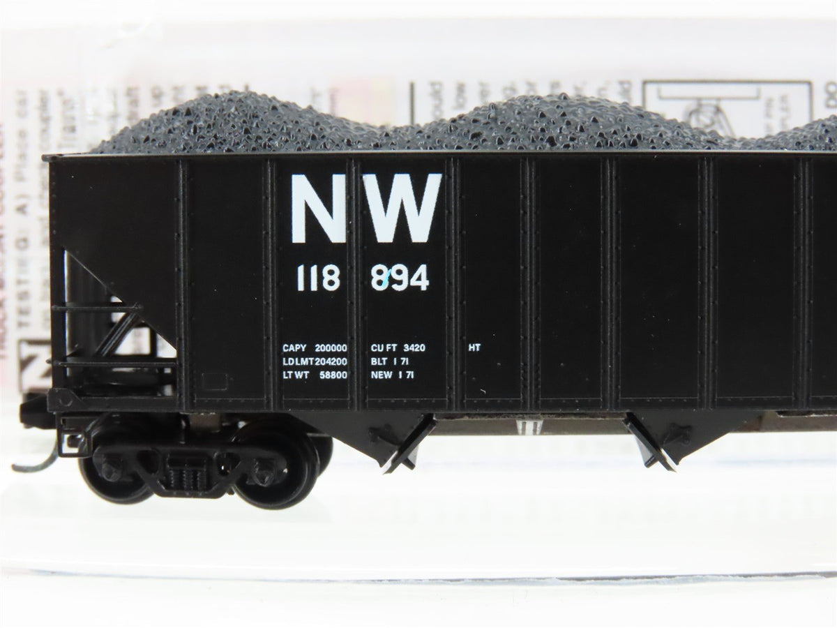 N Scale Micro-Trains MTL 10800421 NW Norfolk &amp; Western 3-Bay Hopper #118894