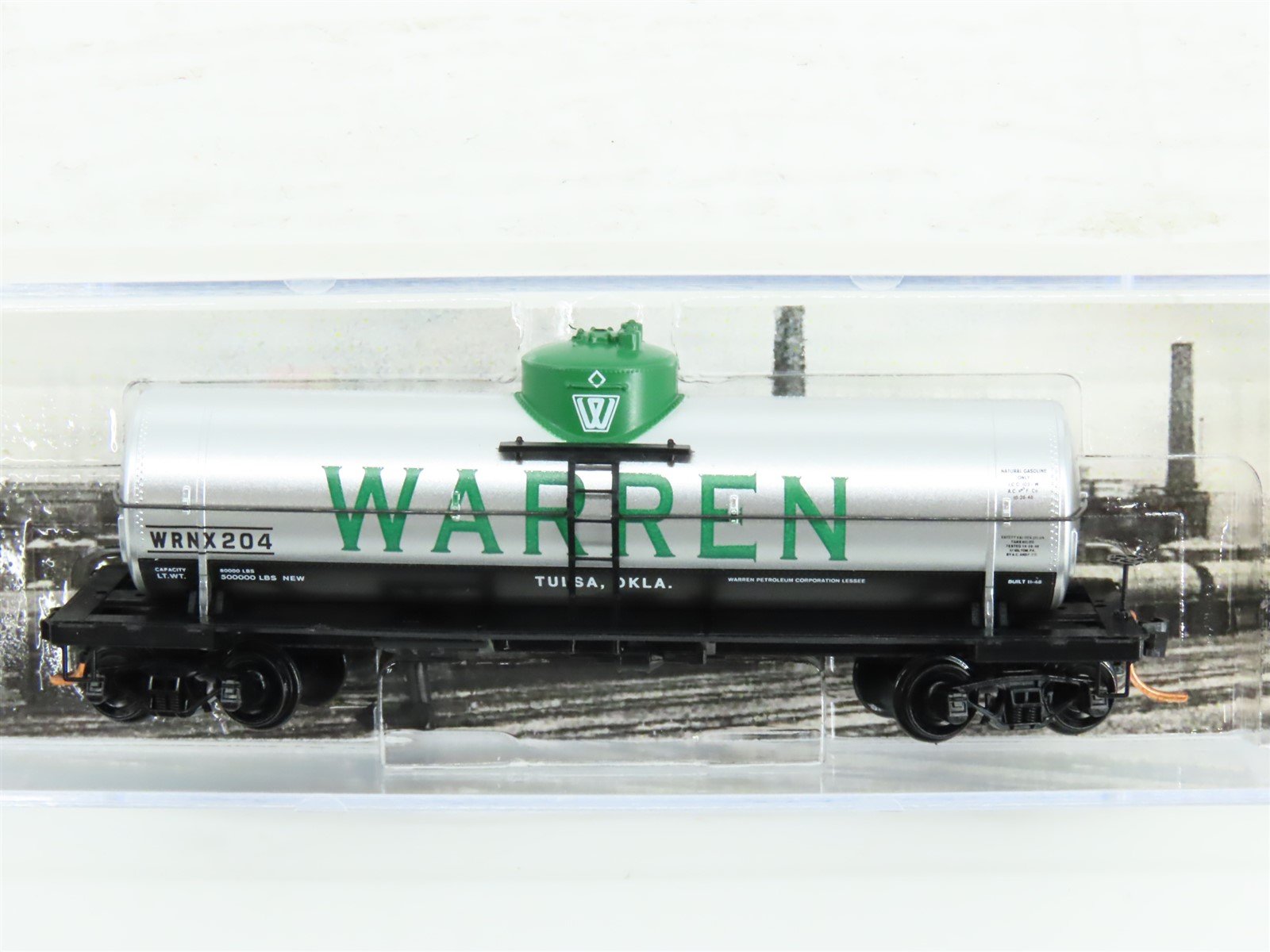 N Micro-Trains MTL 06500740 WRNX Warren Petroleum 39' Single Dome Tankcar #204