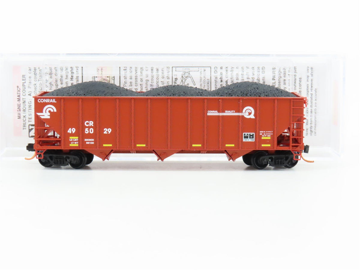 N Scale Micro-Trains MTL 10800322 CR Conrail Railroad 3-Bay Hopper #495029