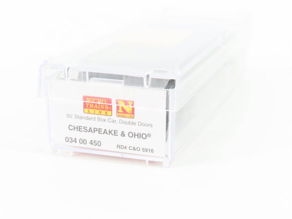 N Scale Micro-Trains MTL 03400450 C&amp;O Chesapeake &amp; Ohio 50&#39; Box Car #5916