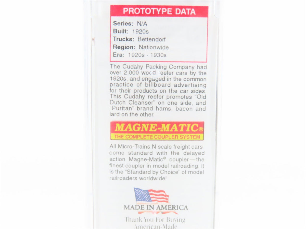 N Micro-Trains MTL 04900760 CRLX Cudahy Old Dutch Cleanser 40&#39; Reefer #1001
