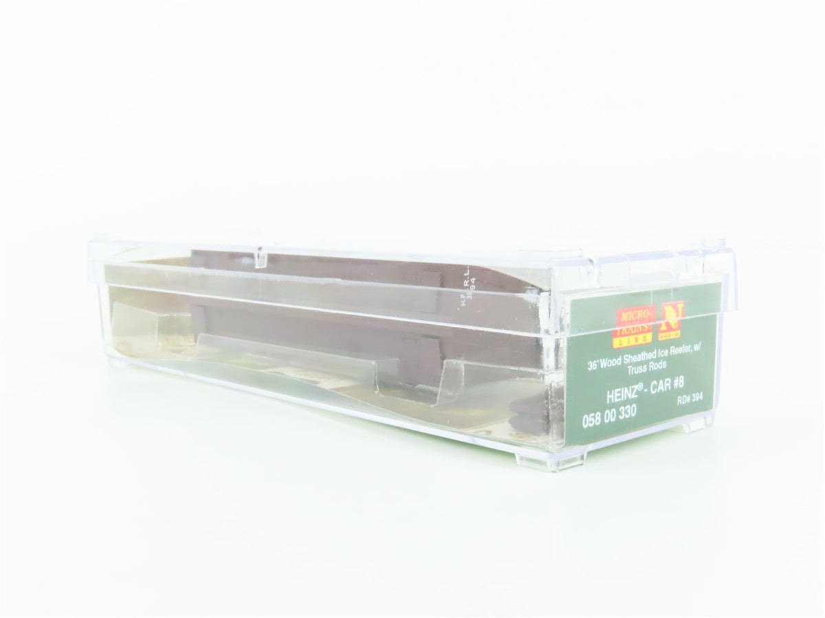 N Micro-Trains MTL 05800330 HPRL Heinz #8 36&#39; Wood Sheathed Ice Reefer #394