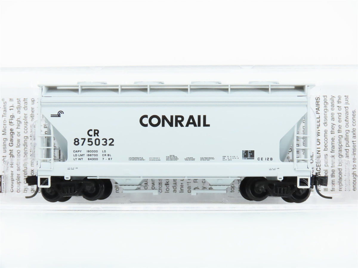 N Scale Micro-Trains MTL 09200511 CR Conrail 2-Bay Covered Hopper #875032