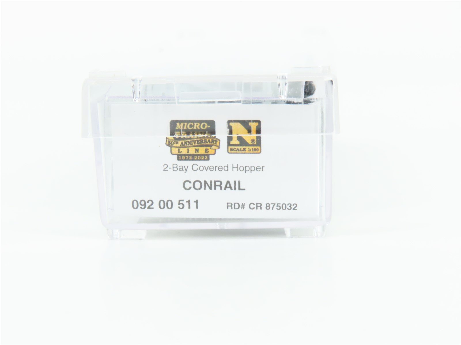 N Scale Micro-Trains MTL 09200511 CR Conrail 2-Bay Covered Hopper #875032