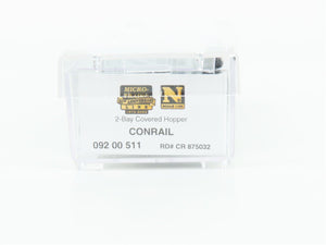 N Scale Micro-Trains MTL 09200511 CR Conrail 2-Bay Covered Hopper #875032