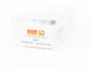 N Scale Micro-Trains MTL 12500101 CSXT 3-Bay 43' Rapid Discharge Hopper #291824