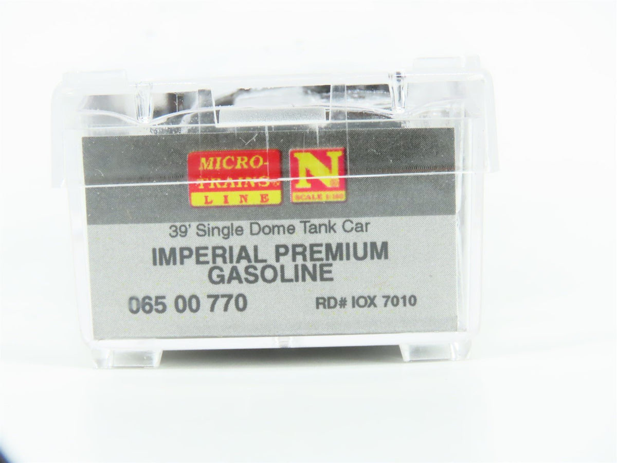 N Micro-Trains MTL 06500770 IQX Imperial Gas 39&#39; Single Dome Tankcar #7010