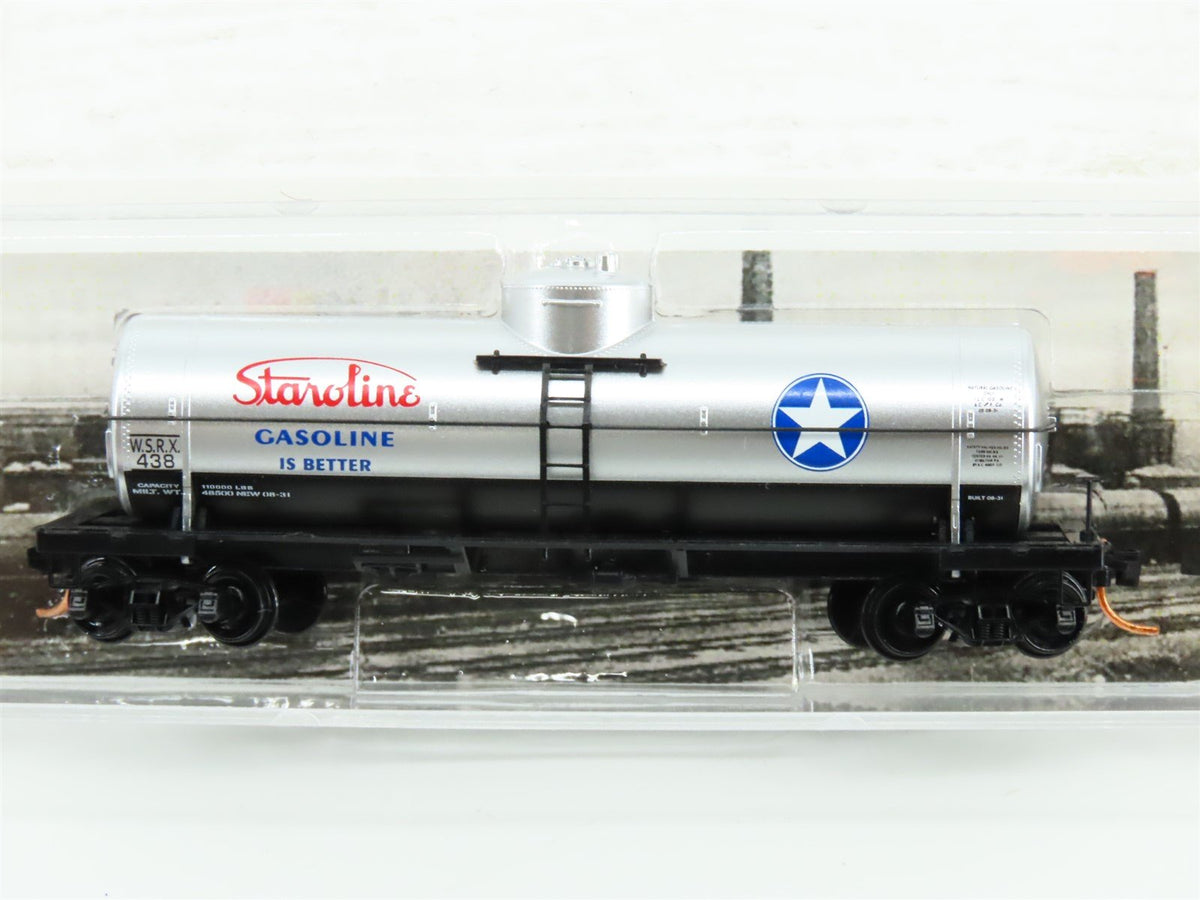 N Scale Micro-Trains MTL 06500750 WSRX Staroline 39&#39; Single Dome Tankcar #438