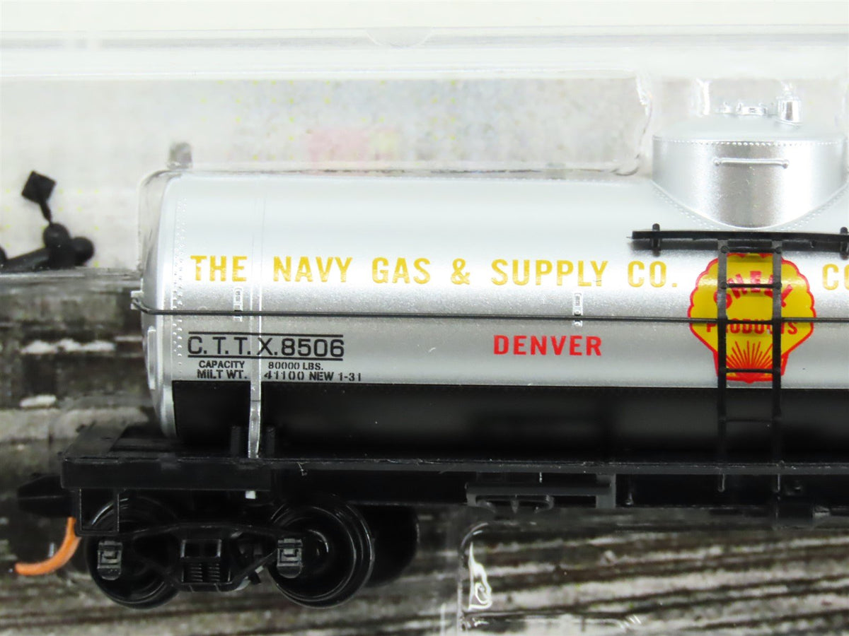 N Scale Micro-Trains MTL 06500790 CTTX Navy Gas 39&#39; Single Dome Tankcar #8506