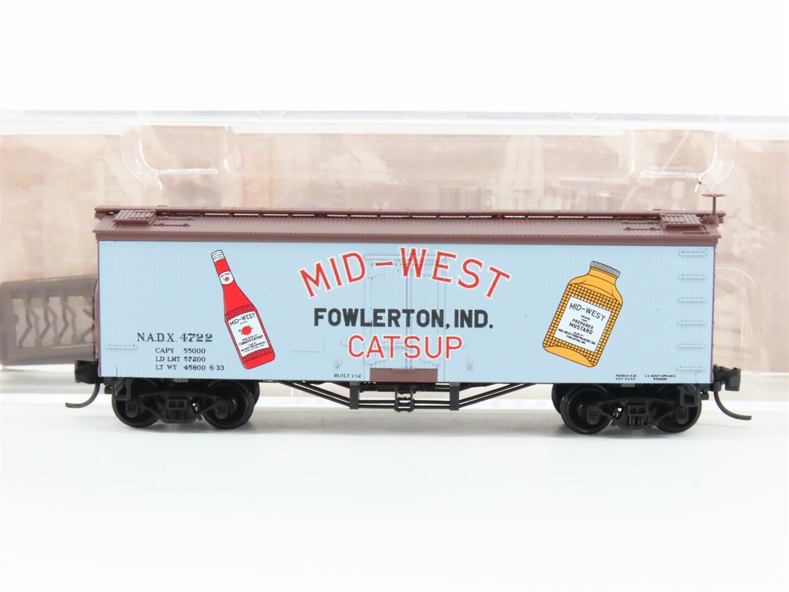 N Micro-Trains MTL 05800480 Farm To Table NADX Mid-West Catsup 36' Reefer #4722