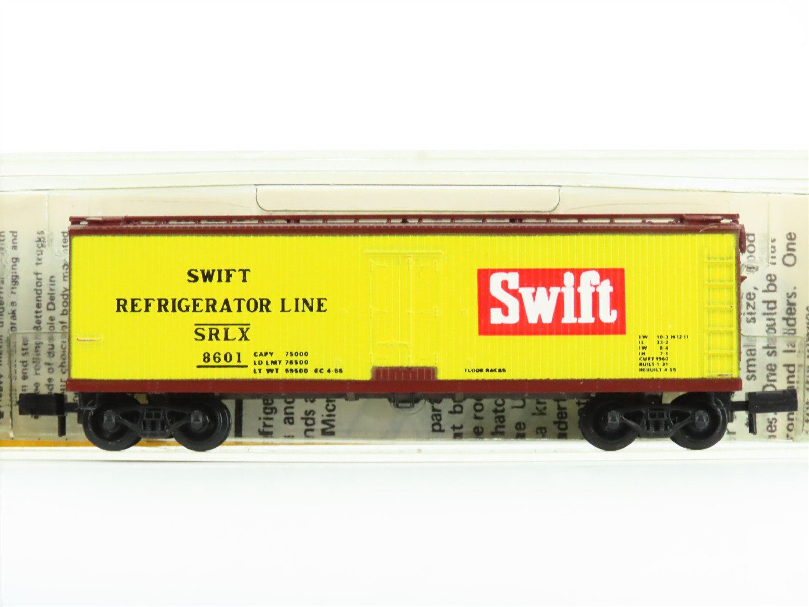 N Micro-Trains MTL/Kadee 47070 SRLX Swift Refrigerator 40' Reefer Car #8601