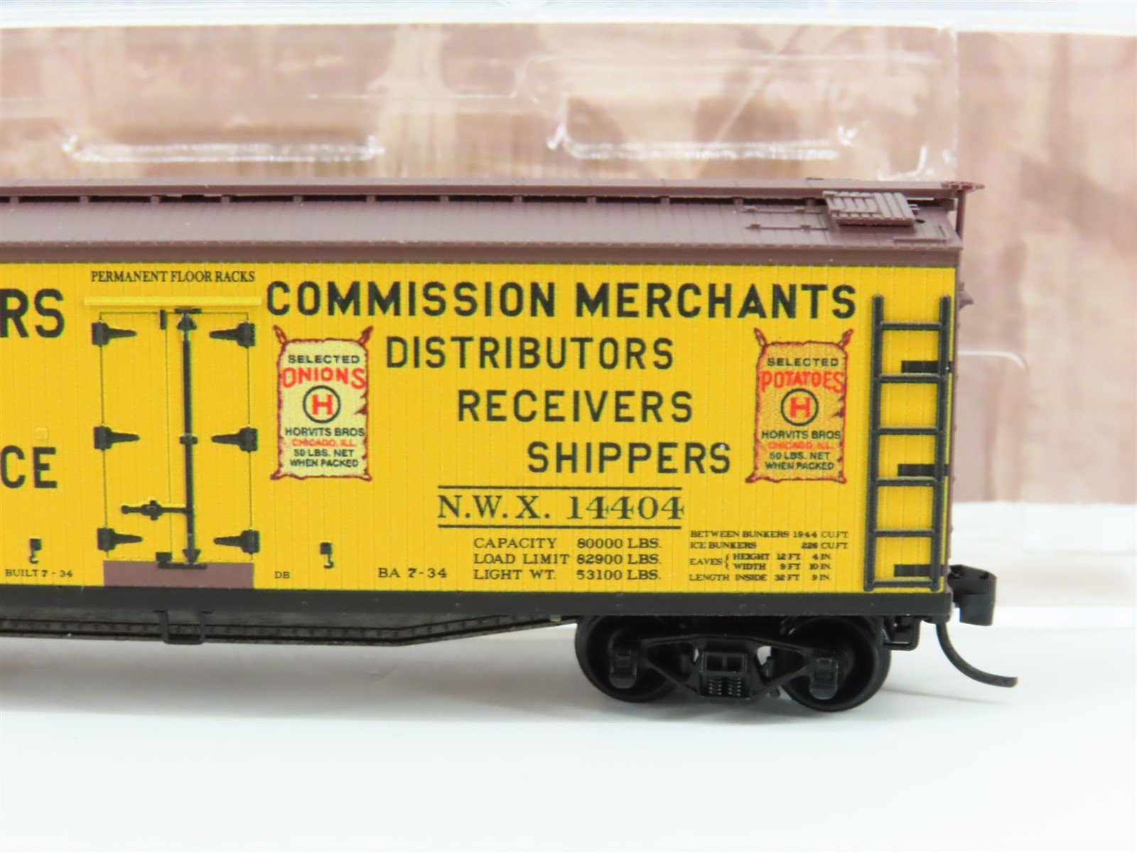 N Scale Micro-Trains MTL 04900870 NWX Horvitz Bros Wholesale 40' Reefer #14404