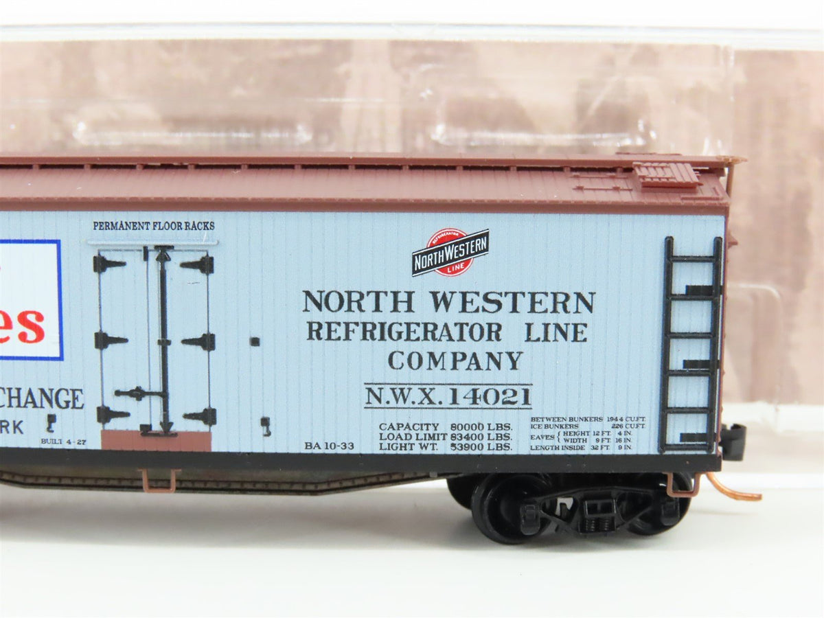 N Scale Micro-Trains MTL 04900820 NWX Eatmor Cranberries 40&#39; Wood Reefer #14021