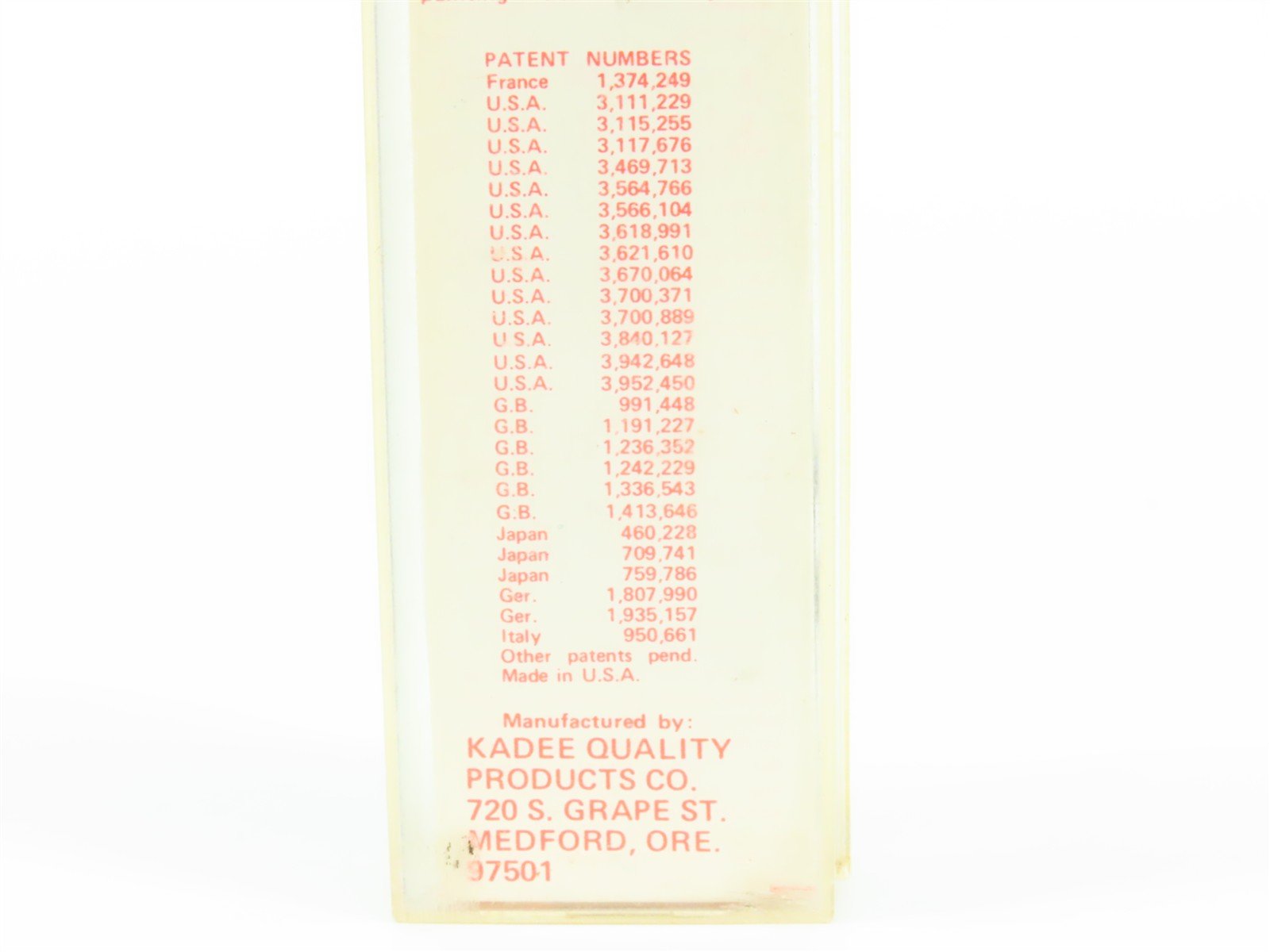 N Micro-Trains MTL/Kadee 47991 KQPC Kadee 1946-1976 40' Reefer Car #1976