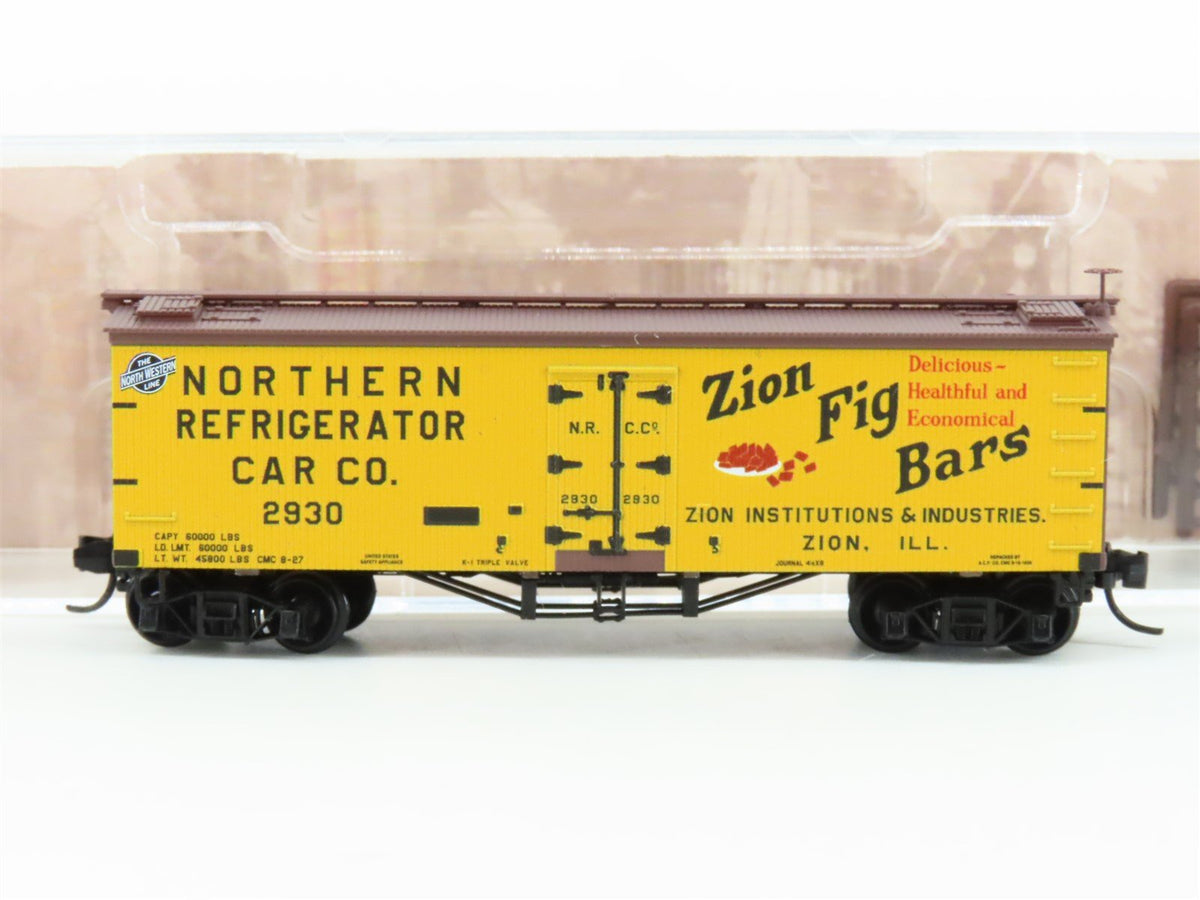 N Scale Micro-Trains MTL 05800490 NRCC Zion Fig Bars 36&#39; Wood Reefer #2930