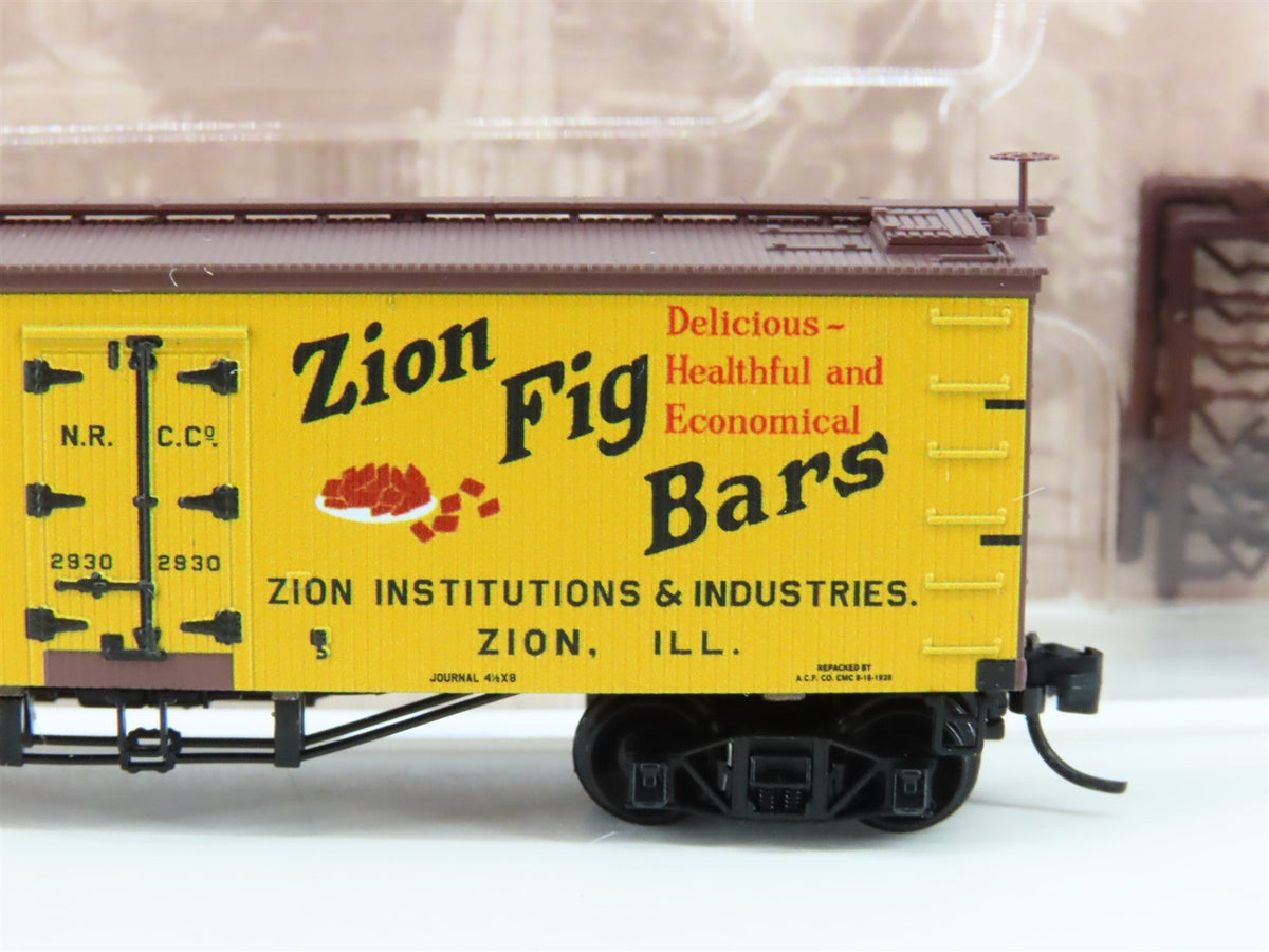 N Scale Micro-Trains MTL 05800490 NRCC Zion Fig Bars 36&#39; Wood Reefer #2930