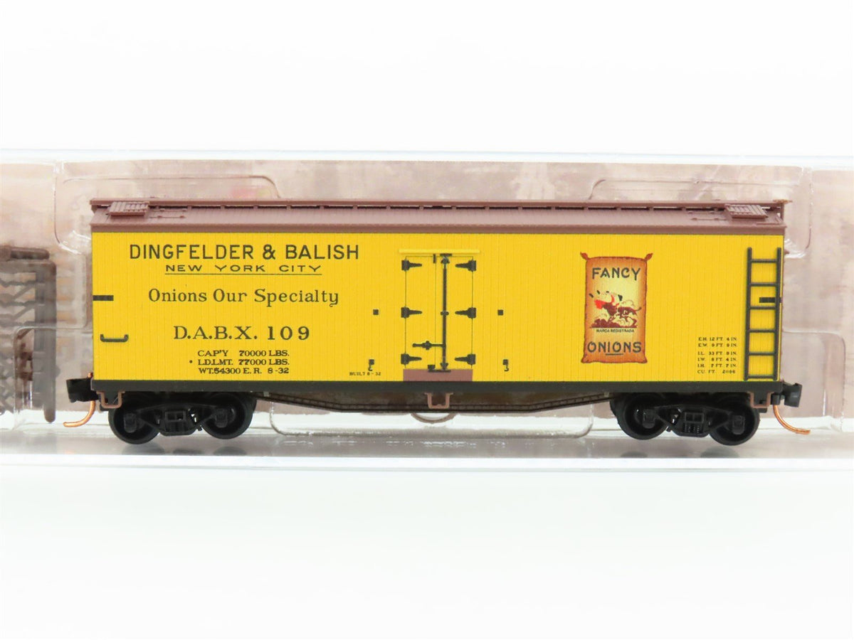 N Scale Micro-Trains MTL 04900850 DABX Dingfelder &amp; Balish 40&#39; Wood Reefer #109