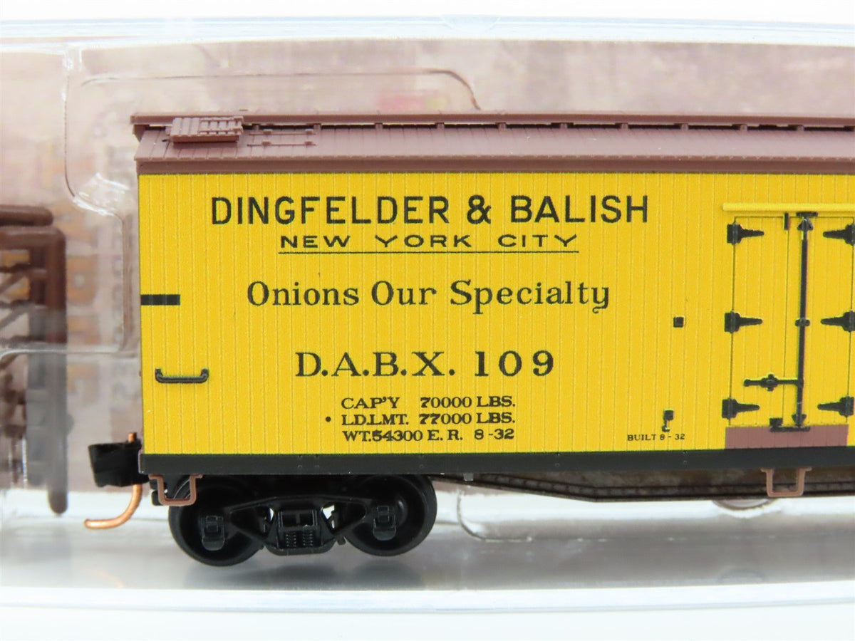 N Scale Micro-Trains MTL 04900850 DABX Dingfelder &amp; Balish 40&#39; Wood Reefer #109