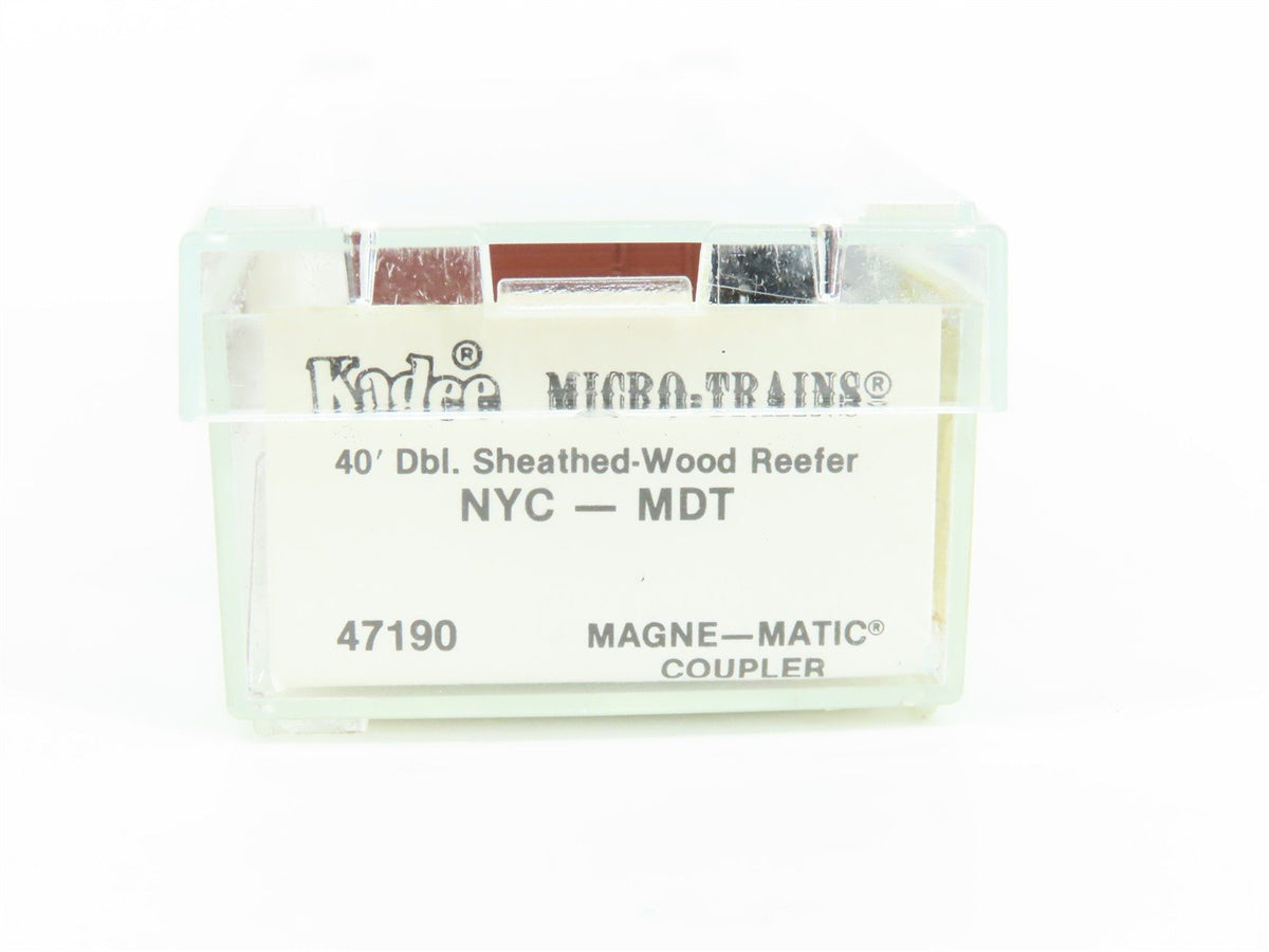 N Micro-Trains MTL/Kadee 47190 MDT NYC &quot;Early Bird Fast&quot; 40&#39; Reefer Car #11285