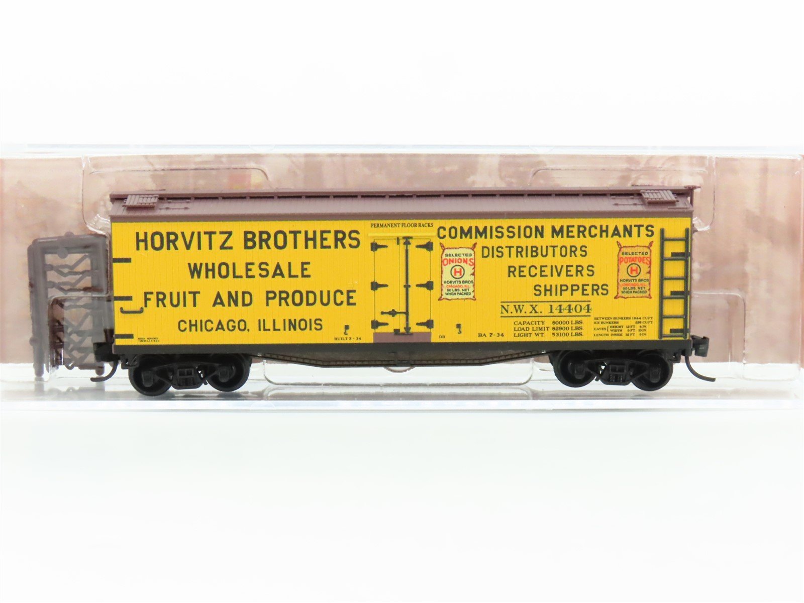 N Scale Micro-Trains MTL 04900870 NWX Horvitz Bros Wholesale 40' Reefer #14404