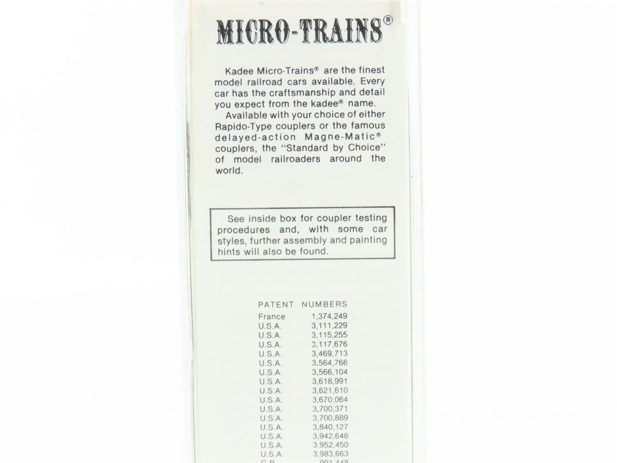 N Micro-Trains MTL/Kadee 47190 MDT NYC &quot;Early Bird Fast&quot; 40&#39; Reefer Car #11285