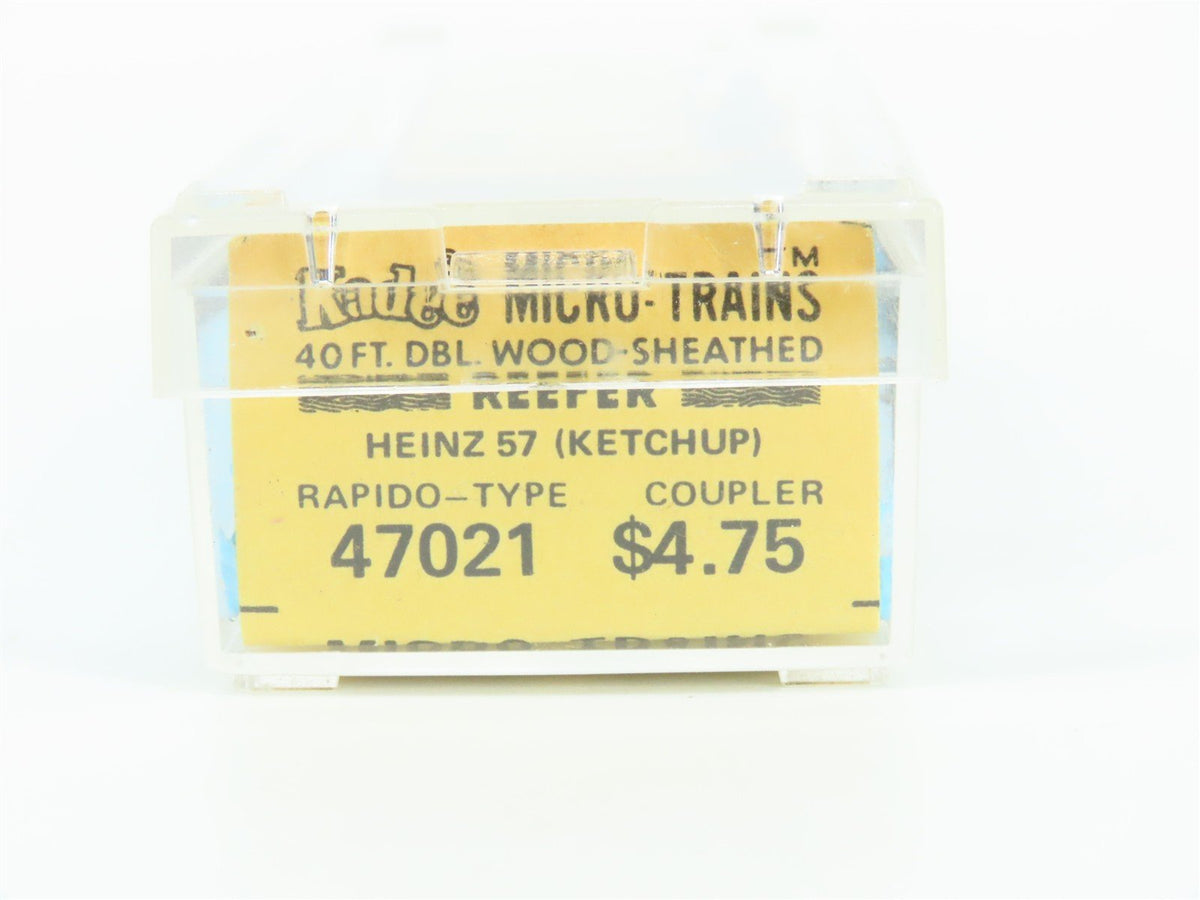 N Micro-Trains MTL/Kadee 47021 HJHC Heinz Ketchup 57 40&#39; Reefer Car #3016