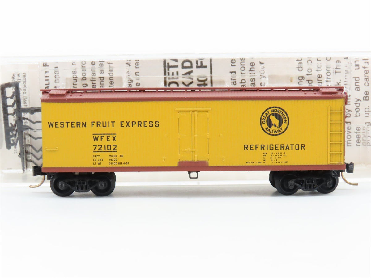 N Kadee Micro-Trains MTL 47330 GN WFEX Western Fruit Express 40&#39; Reefer #72102