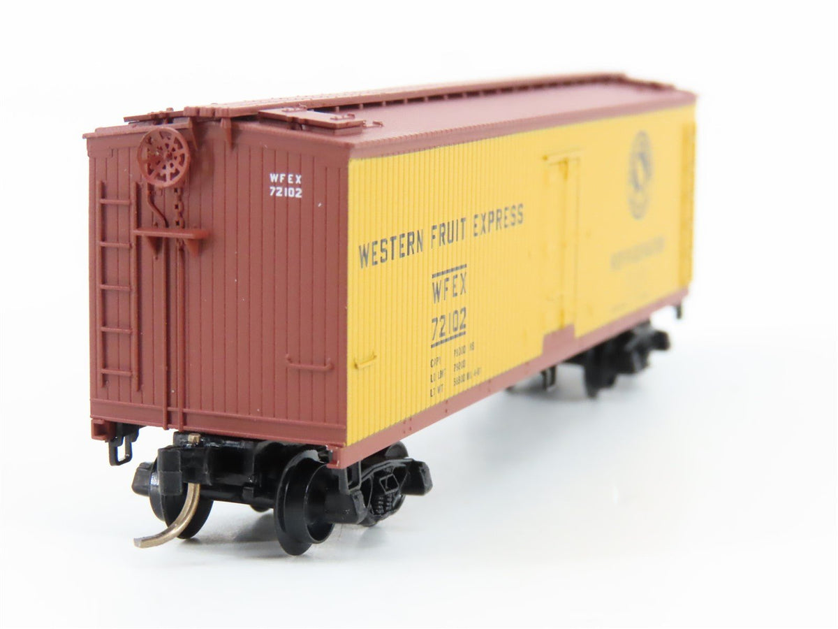 N Kadee Micro-Trains MTL 47330 GN WFEX Western Fruit Express 40&#39; Reefer #72102