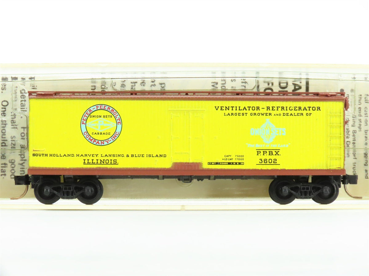 N Micro-Trains MTL/Kadee 47040 PPBX Peerbole Onion 40&#39; Reefer Car #3602