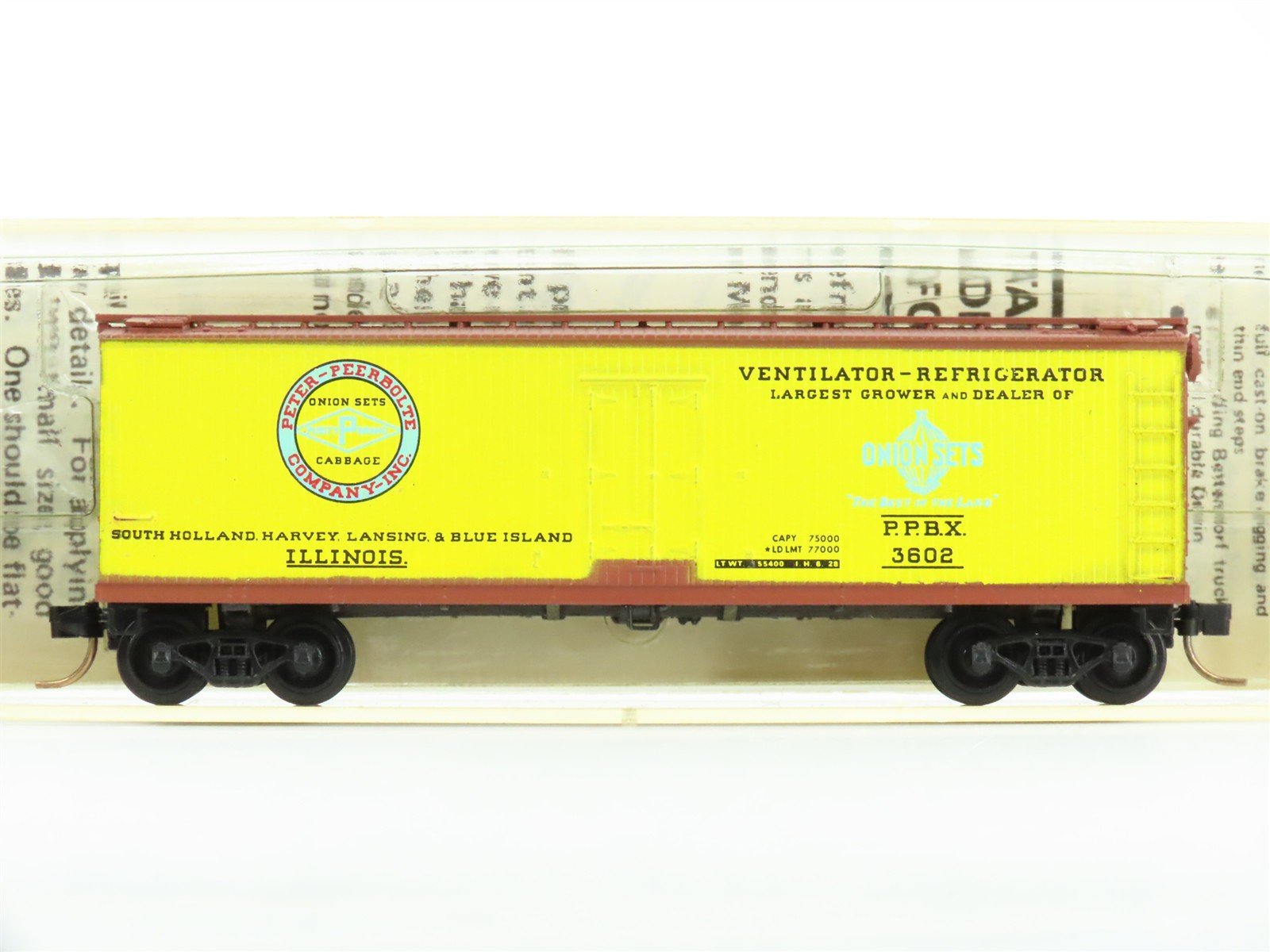N Micro-Trains MTL/Kadee 47040 PPBX Peerbole Onion 40' Reefer Car #3602