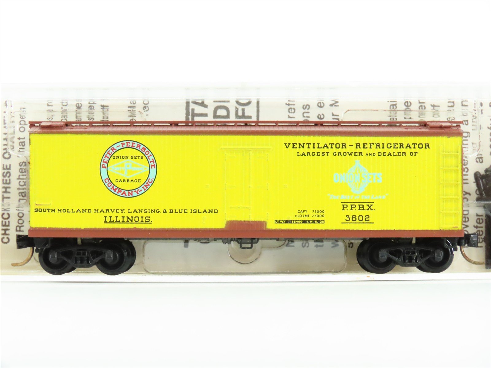 N Micro-Trains MTL/Kadee 47040 PPBX Peerbole Onion 40' Reefer Car #3602
