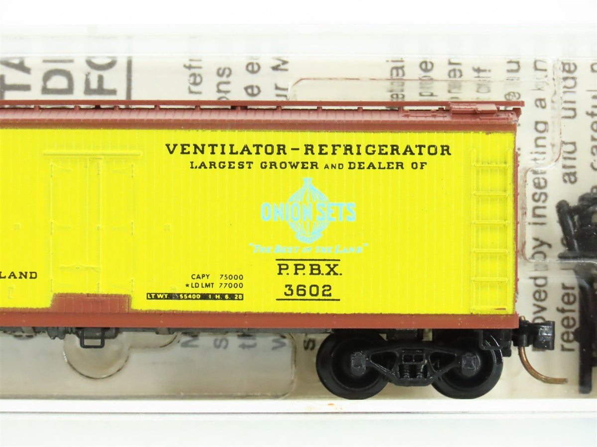 N Micro-Trains MTL/Kadee 47040 PPBX Peerbole Onion 40&#39; Reefer Car #3602