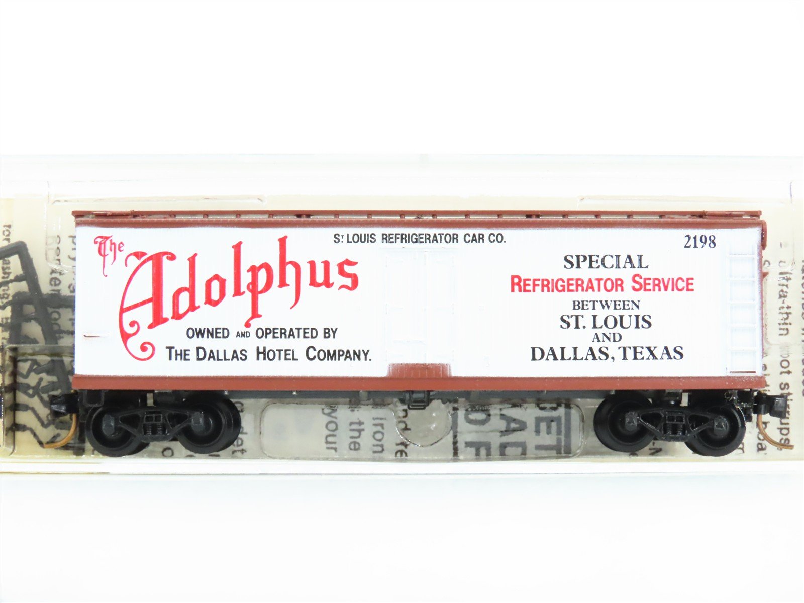 N Scale Micro-Trains MTL/Kadee 47130 StLRC Adolphus 40' Wood Reefer #2198